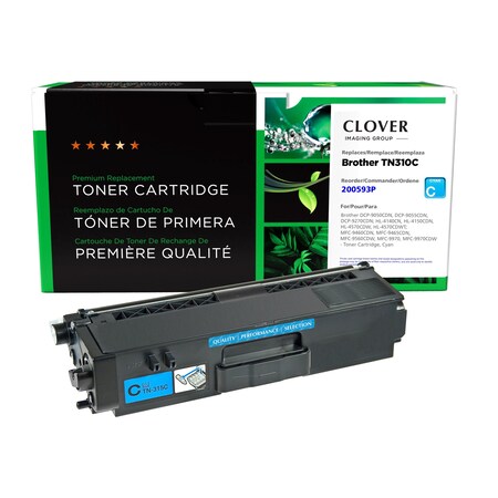 Cig Clover Imaging Remanufactured Cyan Toner Cartridge for Brother TN310 200593P